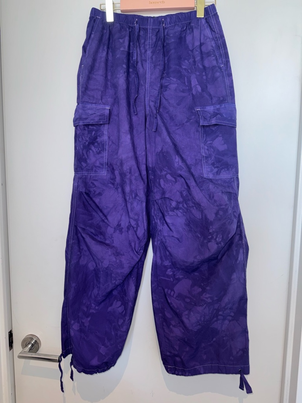 Purple Tie-Dye Cargo Pants